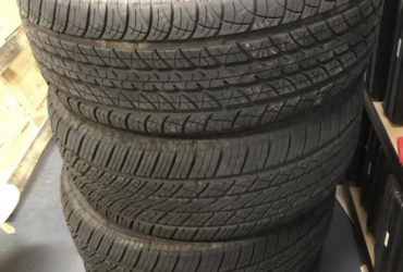 Cooper cs4 touring tyres 235/55r18, used for about 2500km